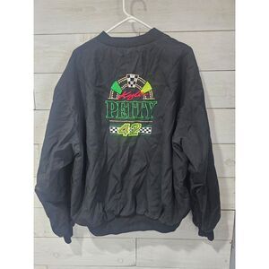 Vintage Kyle Petty Brickyard Mello Yellow Bomber Jacket 2XL